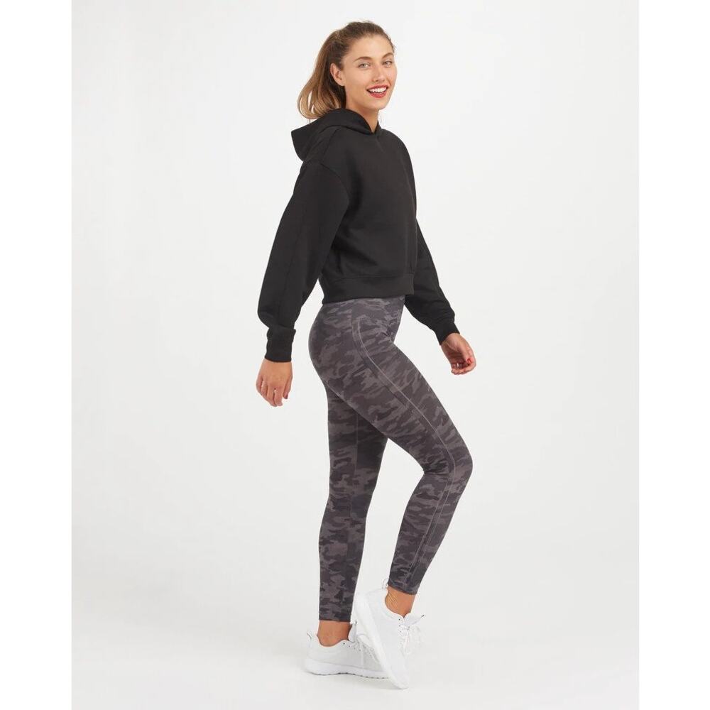 Spanx Look at Me Now Leggings Heather Camo S NEW